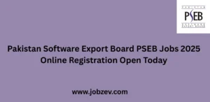 Pakistan Software Export Board PSEB Jobs 2025 Online Registration Open Today